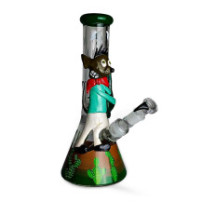 Skleněné bongo Beaker Vloučko Art 31cm - zboku