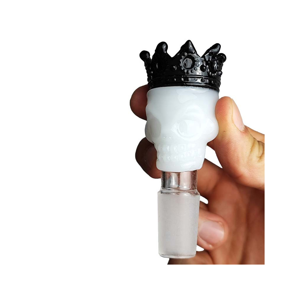 Šluk do bongu Skull King White NS19