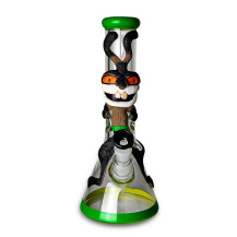 Skleněné bongo Beaker Red Eyed Rabbit 31cm - zepředu