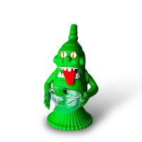 Silikonový bong - Green Monster - zepředu