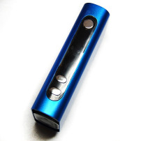 Vaporizér Flowermate V5.0 Pro mini/blue - pohled zboku: displej a tlačítka