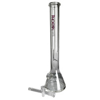 Skleněné bongo Phoenix růžové barvy - vybraný downpipe a šluk
