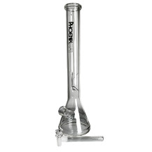 Skleněné bongo Phoenix zelené barvy - vybraný downpipe a šluk