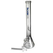 Skleněné bongo Phoenix modré barvy - vybraný downpipe a šluk