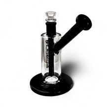 Skleněné bongo Phoenix Bubbler černé barvy - pohled na zadní stranu bonga
