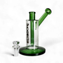 Skleněné bongo Phoenix Bubbler zelené barvy - vybraný down pipe a šluk