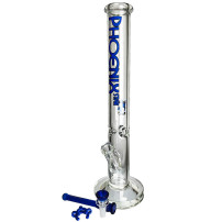 Skleněné bongo Phoenix modré barvy - vybraný downpipe a šluk