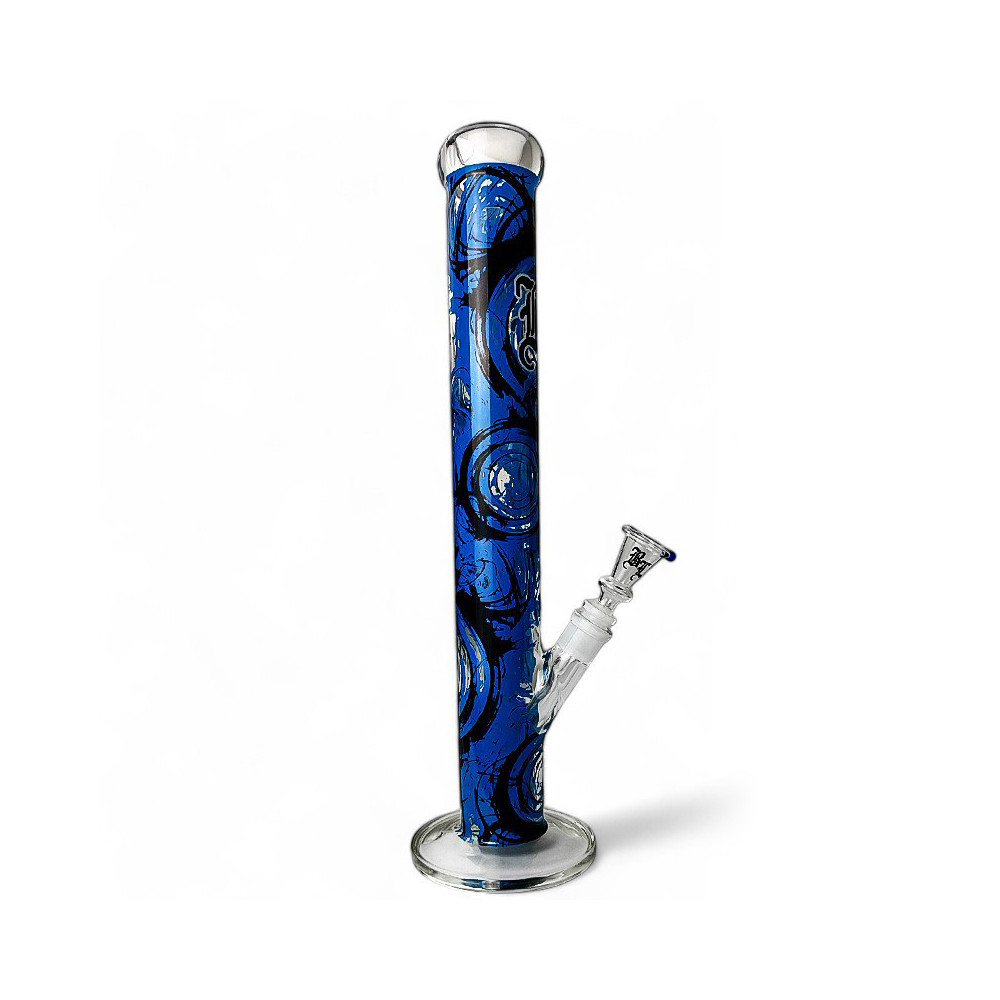 Skleněně-Bongo-Wirbell-45cm-Black-leaf-pohled-z-boku