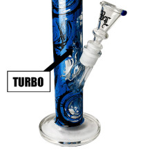 Skleněně-Bongo-Wirbell-45cm-Black-leaf-pohled-na-turbo