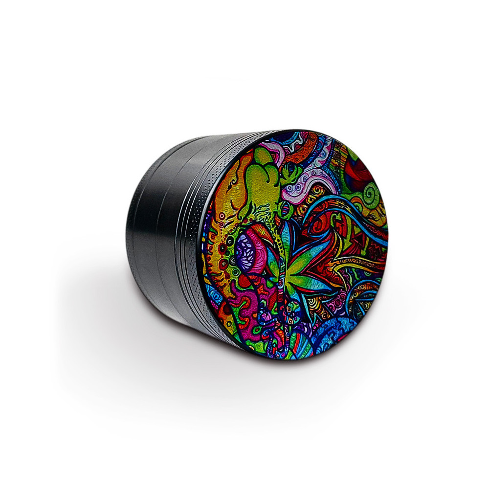 Grinder Colored Ganja – Kovová drtička s barevným designem