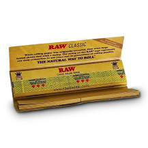 Cigaretové Papírky RAW - King Size + Filtry - otevřené s pohledem na papírky
