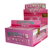 Papírky Elements King Size Slim - Růžové - s balením