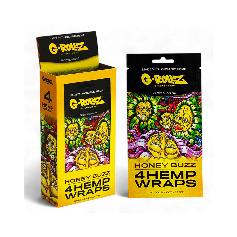 G-Rollz Hemp Wraps 4x - Honey Buzz - s balením