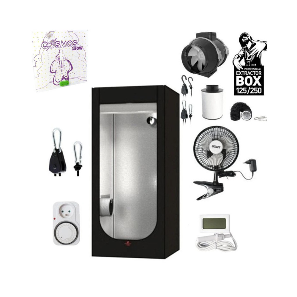 B2B Set Basic Komplet Grow Box LED Cosmos 150W 80x80x180cm