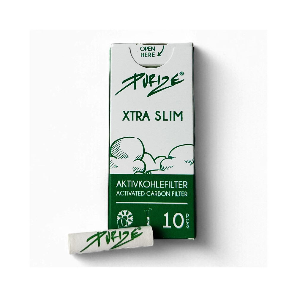 Filtry PURIZE Xtra Slim 6mm/10ks - s vytaženým filtrem