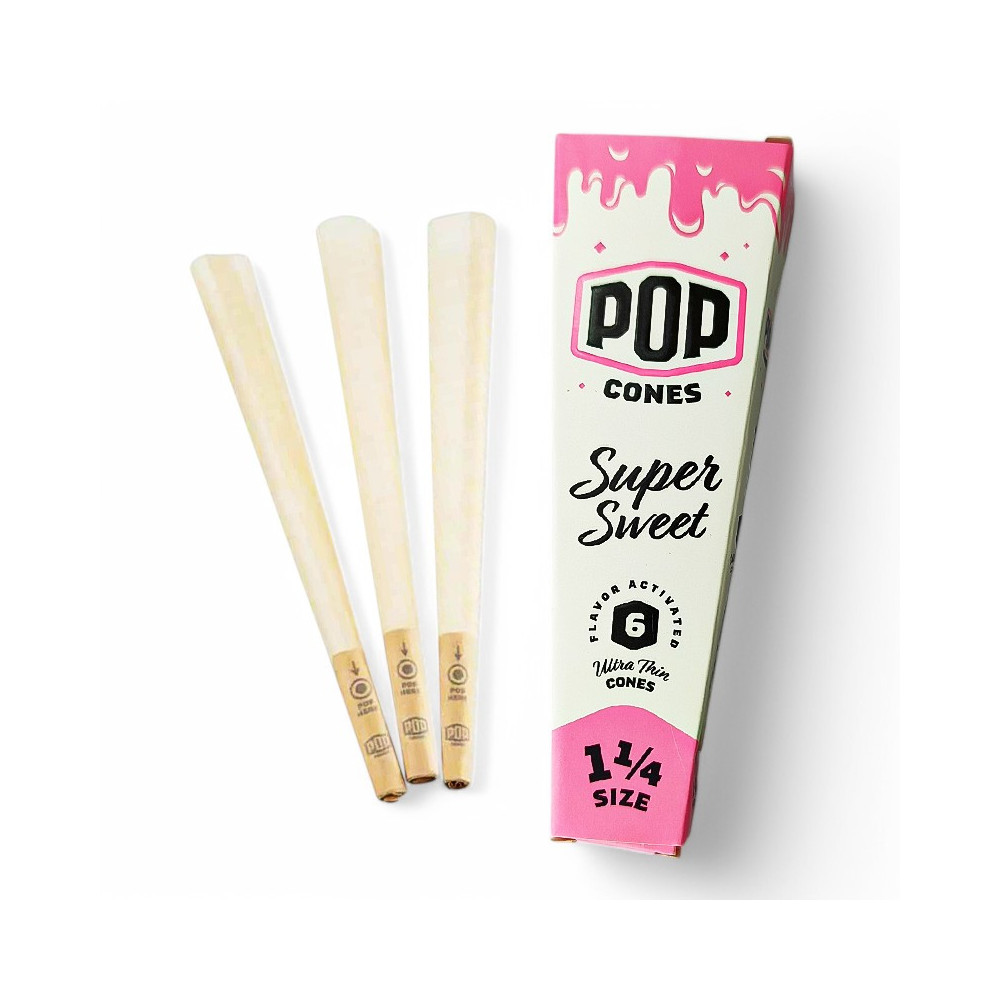 POP CONES 1 1/4 Ultra Thin - Super Sweet