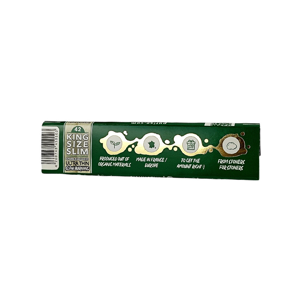 Papírky Purize - Unbleached Ultra Thin - zezadu