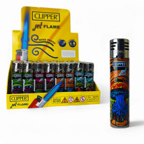 Zapalovač CLIPPER Jet Dark Mushrooms - s krabicí