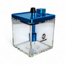 Vodní dýmka MS Micro Cube - Blue/Clear - bez hadice