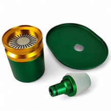 Dr. Greenthumb's X Stündenglass Gravity Bong Kompact - korunka s podšálkem pod korunku