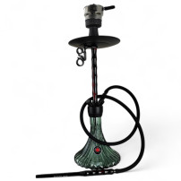 Vodní dýmka AMY DELUXE Dervish Black - s hadicí vpředu