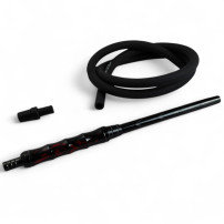 Vodní dýmka AMY DELUXE Dervish Black - hadice, náustek a adaptér