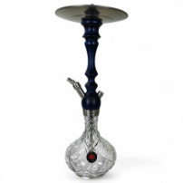 Vodní dýmka AMY DELUXE Bohemian Cut Blue - bez korunky