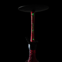 Vodní dýmka AMY Deluxe Alu Apis Red - ve tmě