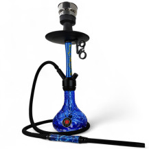 Vodní dýmka AMY Deluxe Alu Apis S Blue - s hadicí vpředu