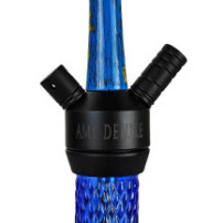Vodní dýmka AMY Deluxe Alu Apis S Blue - zákledna