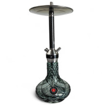 Vodní dýmka AMY Deluxe Carbonica Hybrid Black Silver - bez korunky