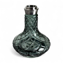 Vodní dýmka AMY Deluxe Carbonica Hybrid Black Silver - váza