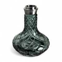 Vodní dýmka AMY Deluxe Carbonica Hybrid Black Silver - váza