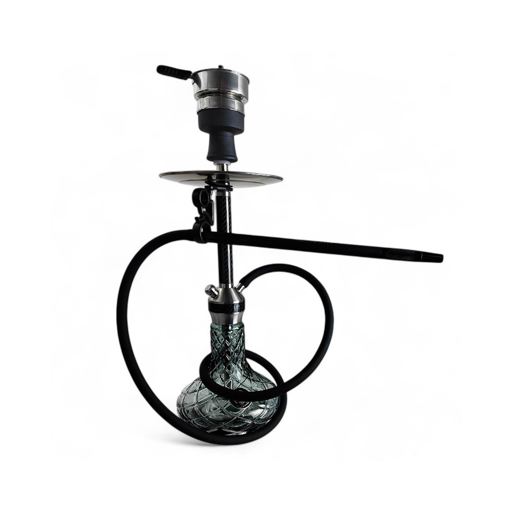 Vodní dýmka AMY Deluxe Carbonica Hybrid Black Silver