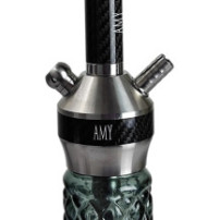 Vodní dýmka AMY Deluxe Carbonica Hybrid Black Silver - zákledna
