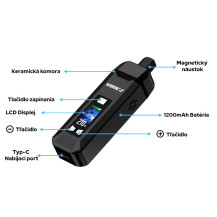Vaporizér Yocan Vane 2 - infografika části vaporizéru
