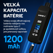Vaporizér Yocan Vane 2 - infografika kapacita baterie