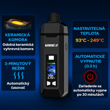 Vaporizér Yocan Vany 2 - infografika funkce
