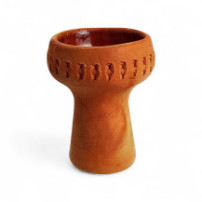 Korunka na vodní dýmku - Terrakotta Brown - pohled zepředu