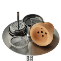 Vodní dýmka SET - KAYA INOX Trady Taurus - vodní dýmka - korunka