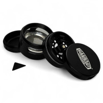 Grinder drtička Hammercraft - Black - rozložená, vedle položená škrabka