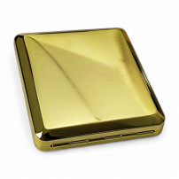 Pouzdro na cigarety gold s gumičkou - položená
