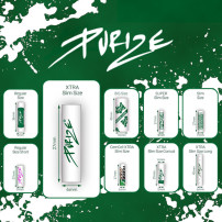 Filtry PURIZE Super Slim 5mm 500ks - rozdělení velikostí infografika
