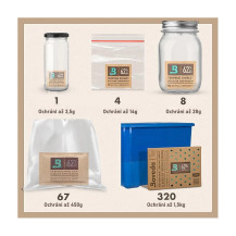 Boveda 58% size 4 (5g) - infografika - rozdělení podle velikosti nádoby