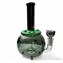 Skleněné bongo - Cauldron XL - pohled zboku od kotle