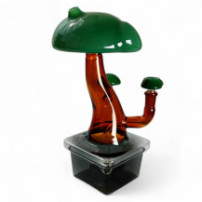 Skleněné bongo - Bonsai XL - pohled odzadu zkraje