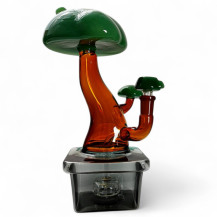 Skleněné bongo - Bonsai XL - pohled zboku od kotle