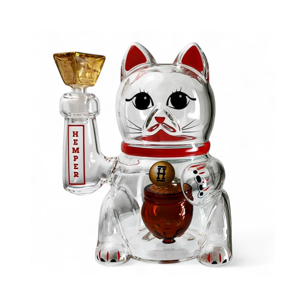 Skleněné bongo - Lucky Cat XL