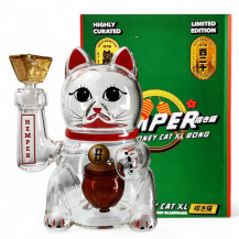 Skleněné bongo - Lucky Cat XL - s krabicí