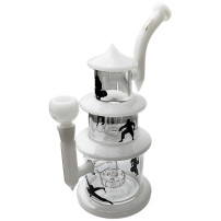 Skleněné bongo - Ninja Rig XL - pohled zepředu